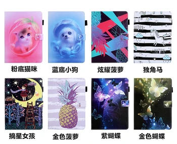

Fashion Cartoon Unicron Cat Dog Stand Pu Leather Fundas Case For Apple mini 1/2/3 mini 4 Tablet Cover Cases Coque Card Slot