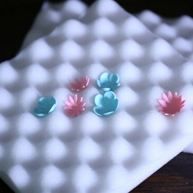 Fondant Dessert Sugar Shaping Sponge Pad Food Grade Foam Mat Wave Cake Pastry Sugar Flower DIY Decoration Drying Tools 2pcs/Lot