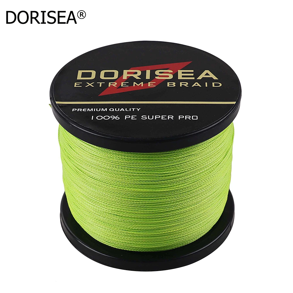 Dorisea PE 4 нити 1000 м плетеная леска многофиламентная 1000 ярдов рыболовная леска 6-100LB 14 цветов