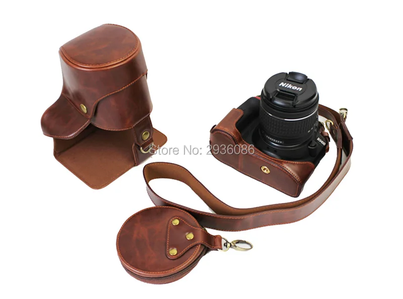Роскошный чехол для камеры Nikon D3200 D3100 D3300 чехол для камеры винтажная видеокамера с ремешком мини-чехол с открытой батареей