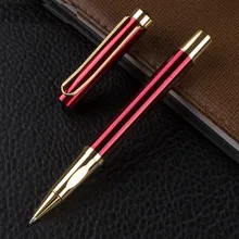 Роскошная ручка для деловых подписей шариковая ручка с 0,5 мм черные Сменные Металлические Шариковые Ручки для школьные принадлежности