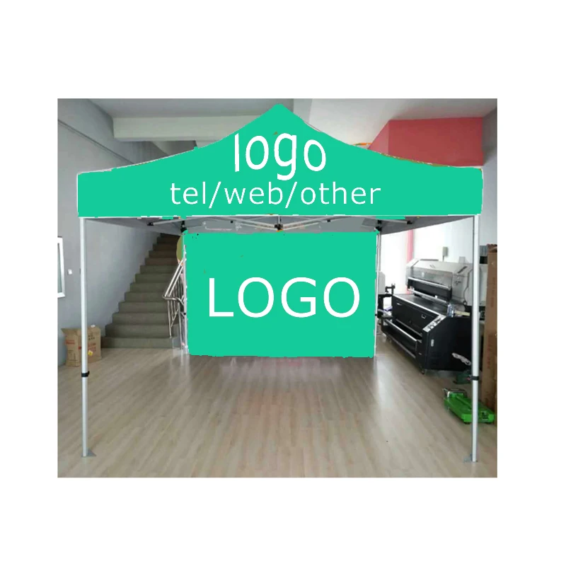 

China hot sale fashion promotional gazebo tent 3x3 folding canopy tent with a back wall