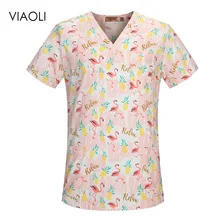 Стоматологическая клиника скрабы Топы больничный медицинский уход одежда для медицинского персонала Pet doctor хирургической медсестры Топы салон красоты печать униформа