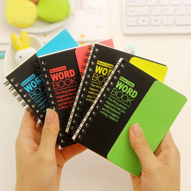 

1Pcs New Stationery Shielding Plate English Words Fluorescent Color Language Learning Memory Manual Book H0166