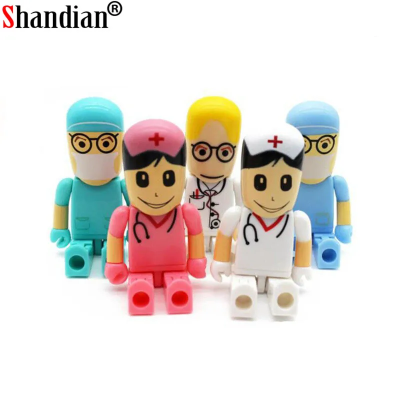 SHANDIAN angel Doctors memory stick nurses Lovely medical pendrive cartoon usb flash drive pendrive 4GB 8GB 16GB 32GB 64GB SHANDIAN angel Doctors memory stick nurses Lovely medical pendrive cartoon usb flash drive pendrive 4GB 8GB 16GB 32GB 64GB
