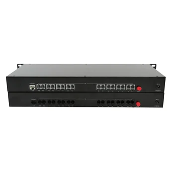 

High Quality16 Channel PCM Voice Telephone Fiber Optical Media Converter With Ethernet FC Single mode 20Km