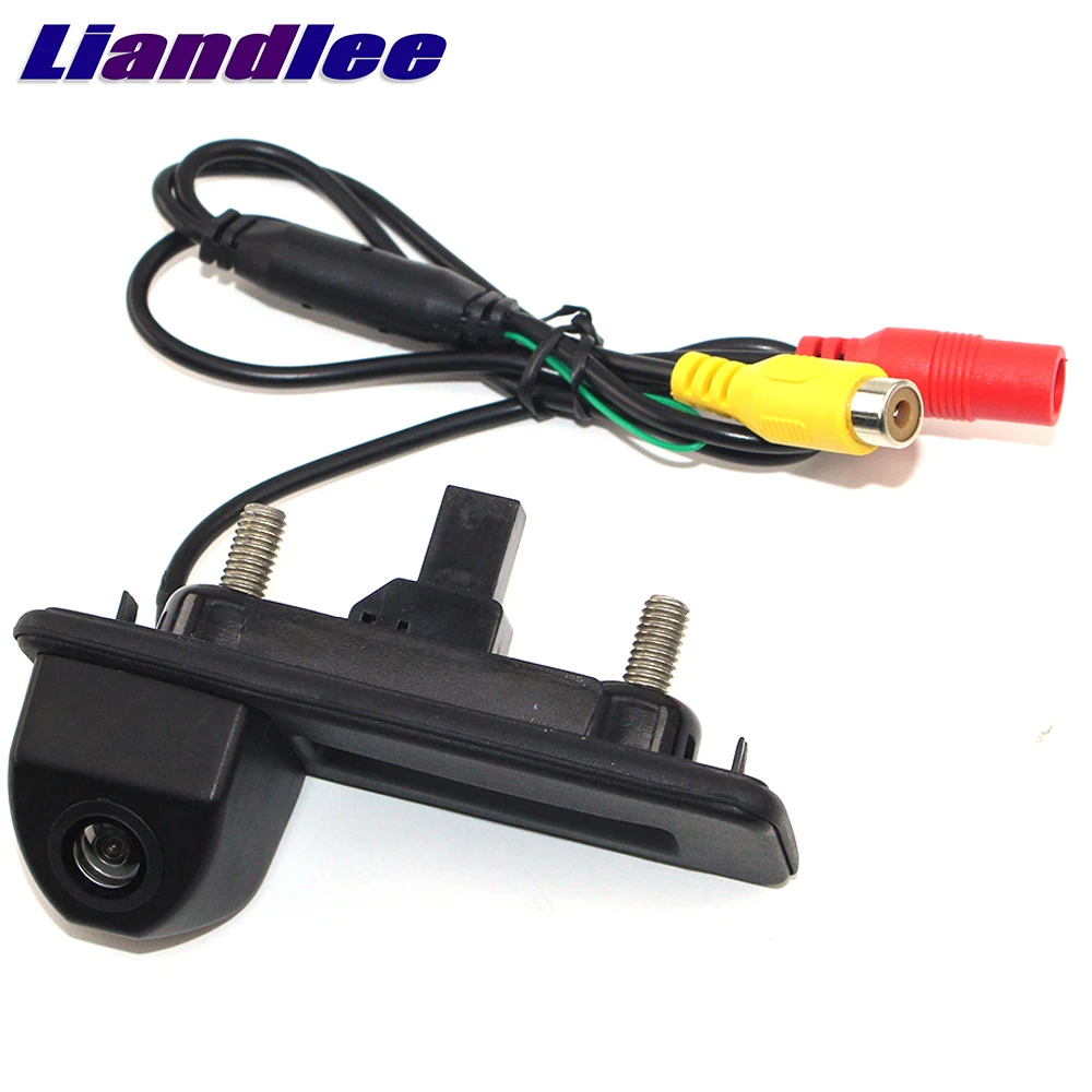 LiandLee Car Trunk Handle Rear View Reversing Parking Reverse Camera For Skoda Octavia MK2 1Z Facelift 2009~2013 (6)