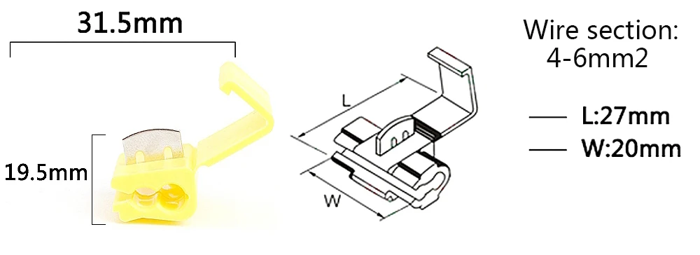 Cable Connectors, Quick Splice Terminal Crimp, não