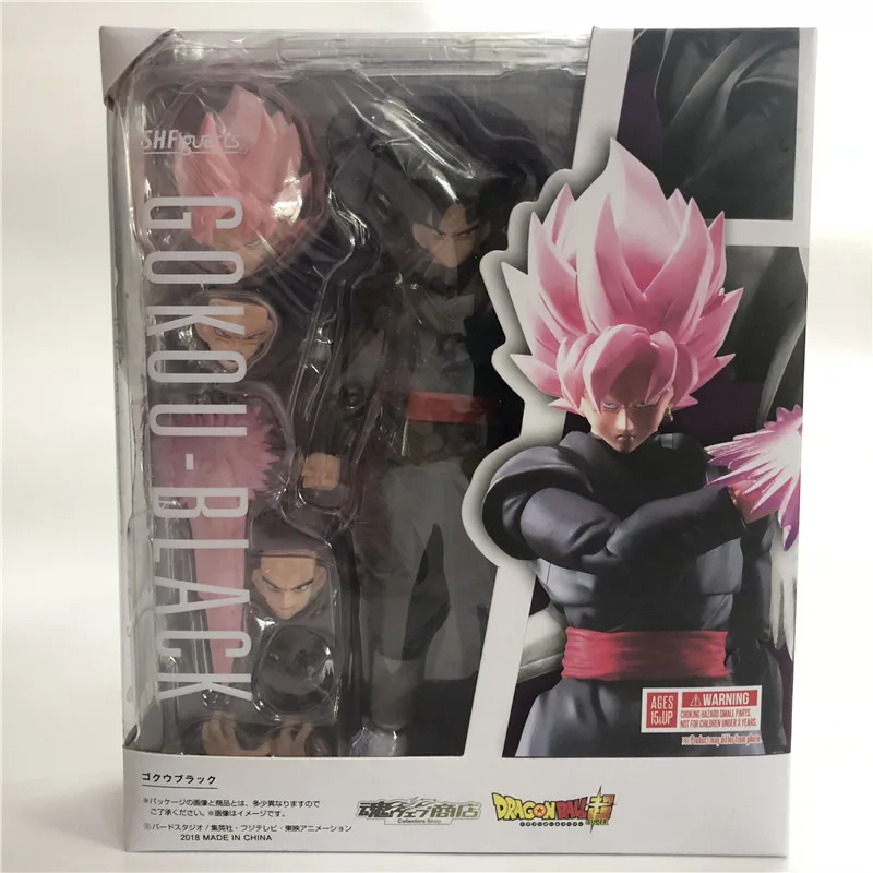 Dragon Ball Z Сон Гоку розовый черный Zamasu Joint мобильность ПВХ фигурка подвижная Коллекция Модель 14 см