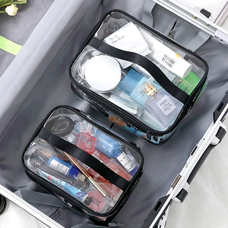 

DINIWELL Waterproof Transparent Cosmetic Bag Women Makeup Wash Toiletries Box Pouch PVC Beauty Case Portable Travel Organizer