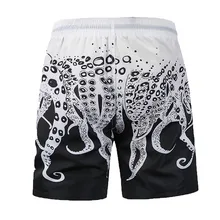 KLV мужские свободные модные брюки размер пляжные креативные плавки с осьминогом большой размер пляжные брюки Мужское нижнее белье# A35