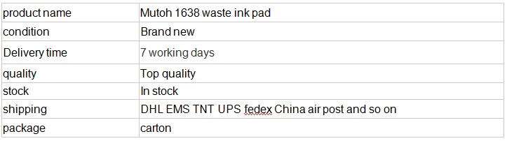 Mutoh 1638 waste ink pad