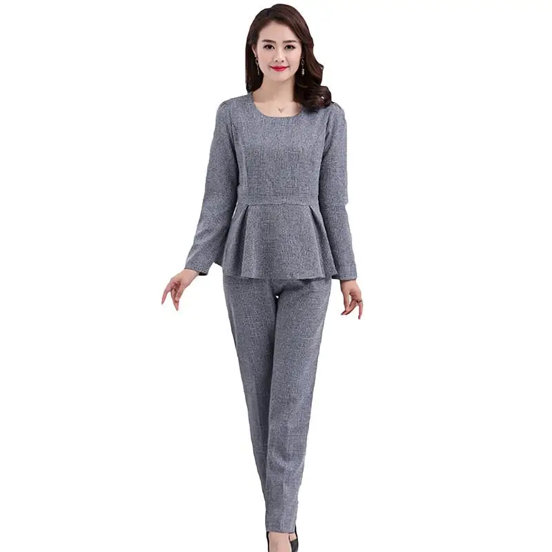 

Solid Color Two Pieces Set Women Long Sleeve Slim Tops With Pants 2pcs Set Female Fashion Casual Women's Sets 2019 Spring J162