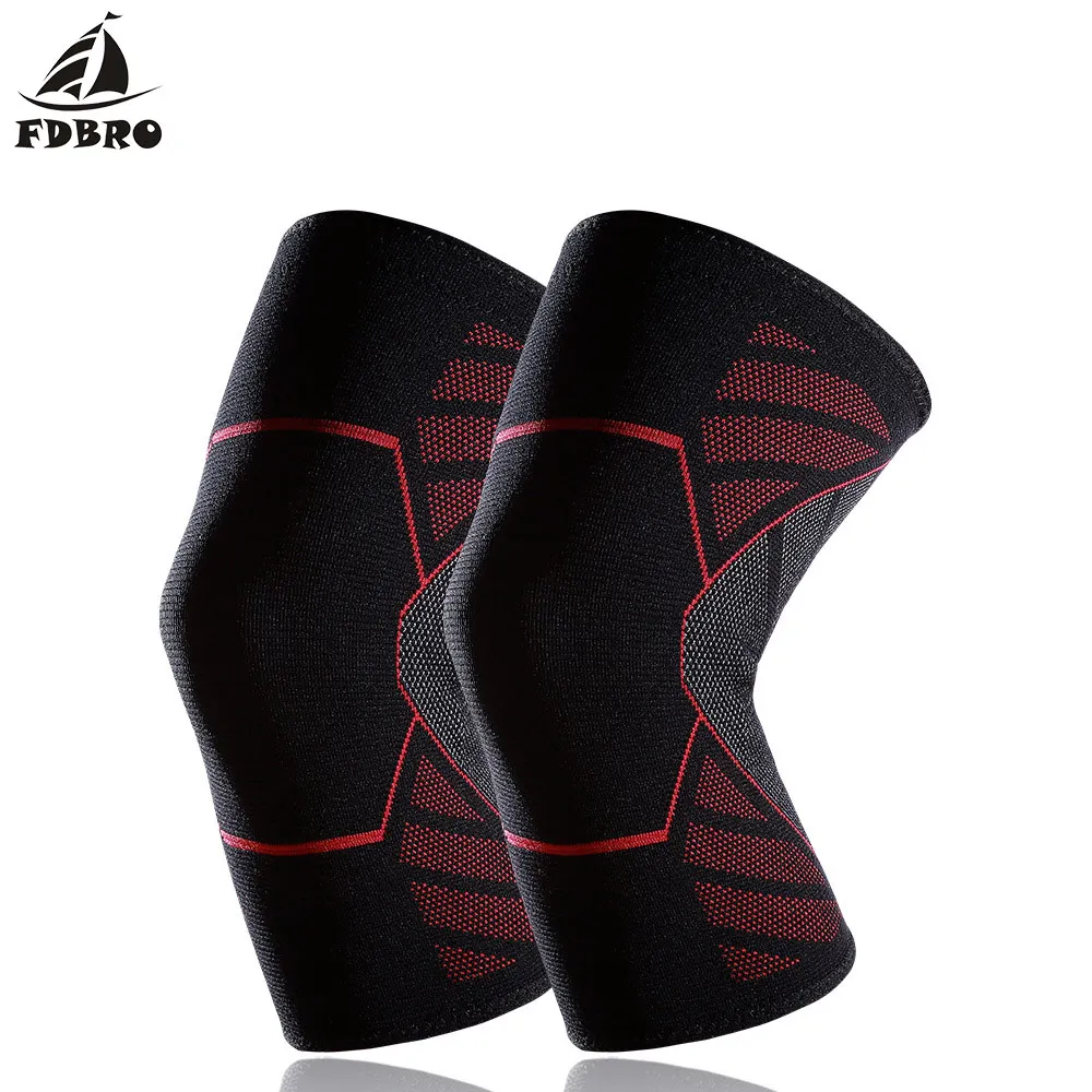 

FDBRO 1pc Security Sports Football Basketball Breathable Knee Training Volleyball Elastic Knee Pads Bike Knee Pads Protector