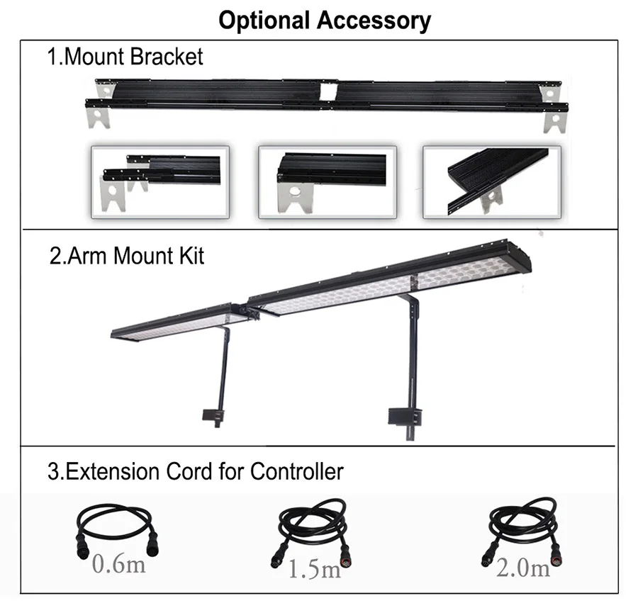 PopBloom freshwater aquarium led lighting led lamp for freshwater best for 90-100cm fish tanks with arm mounting kit FI7BP1