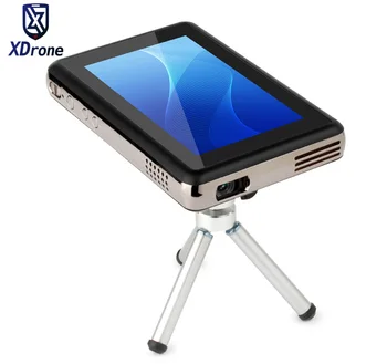Kaufen 2017 China Portable Smart Mini Touch Android Projektor Tablet PC DLP 150 Lumen Quad Core RK3288 5,5 Zoll Bildschirm WiFi HALLO-FI