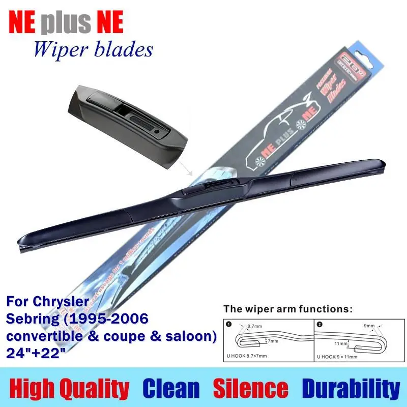 Wiper blades for Chrysler Sebring (1995 2006 convertible & coupe