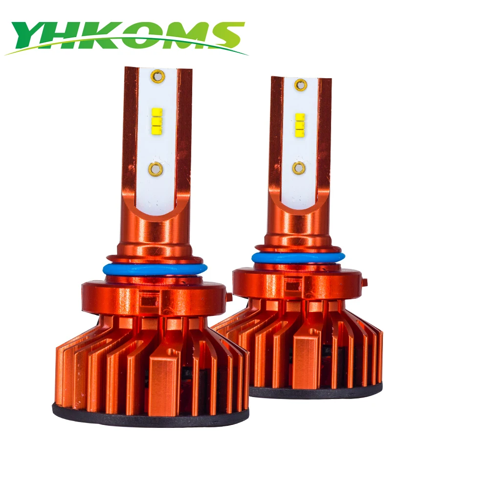 YHKOMS Автомобильные фары H4 Hi/Lo луч LED H1 880 881 H7 H8 H9 H11 9005/HB3 9006/HB4 80 Вт 12000LM 6000K