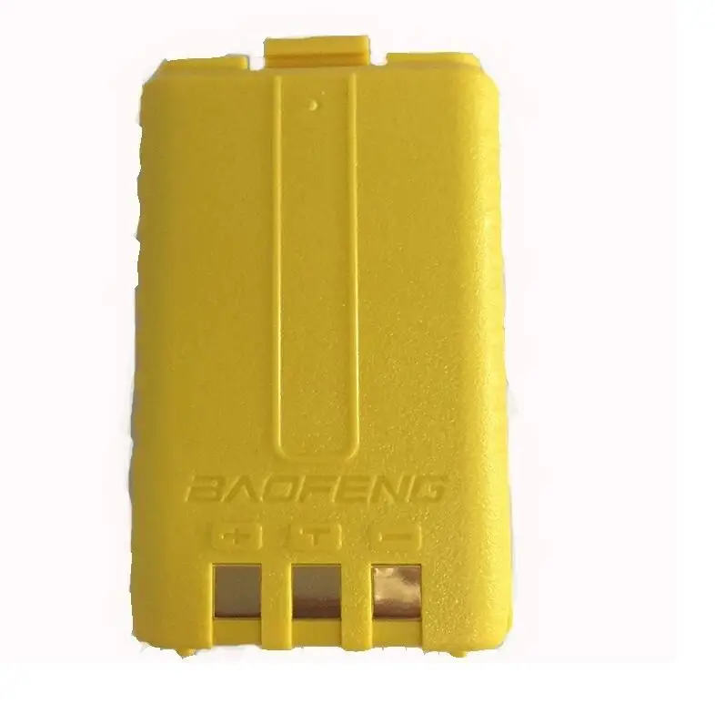 Горячая 1800 мАч перезаряжаемая батарея BaoFeng UV-5R для двухсторонней рации UV-5RA 5re 7,4 v батарея Baofeng uv 5r аксессуары - Цвет: Цвет: желтый