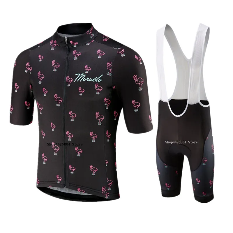 

Morvelo 2019 cycling kit mens short sleeve cycling jersey set men go pro triathlon skinsuit Ropa Ciclismo summer bike uniform