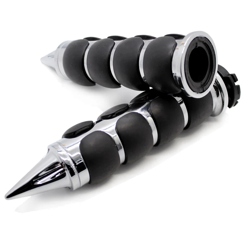 ROAOPP Motorcycle Hand Grips 25MM Handlebar One Pair For Harley Street Glide Kawasaki Vulcan 800 900 1500 1600 2000 Classic VN