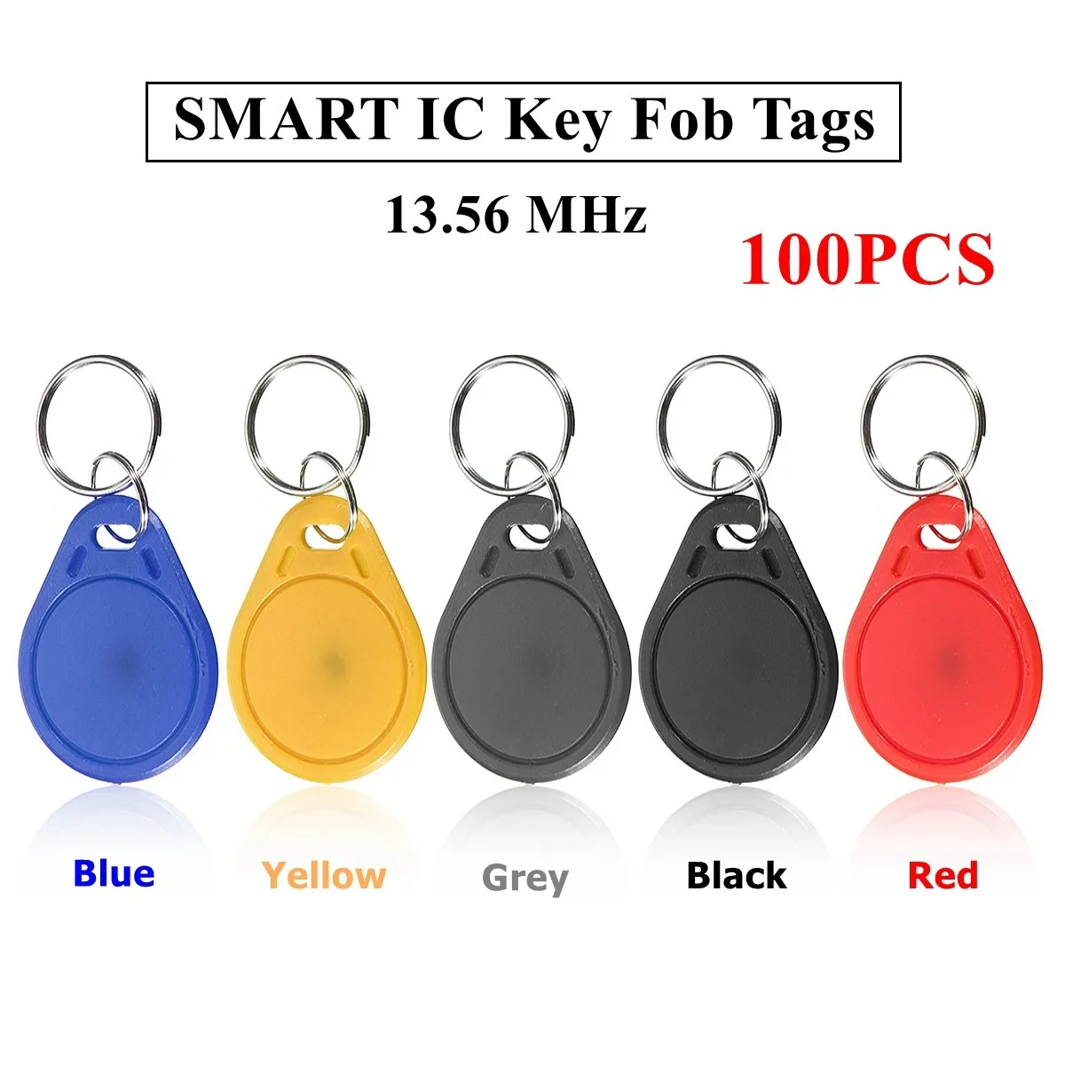 bilder für 100 stücke 13,56 MHZ Classic1K ABS ISO IC Schlüsselanhänger Zugangskontrolle Keychain RFID Smart Card Tag bilder für 100 stücke 13,56 MHZ Classic1K ABS ISO IC Schlüsselanhänger Zugangskontrolle Keychain RFID Smart Card Tag