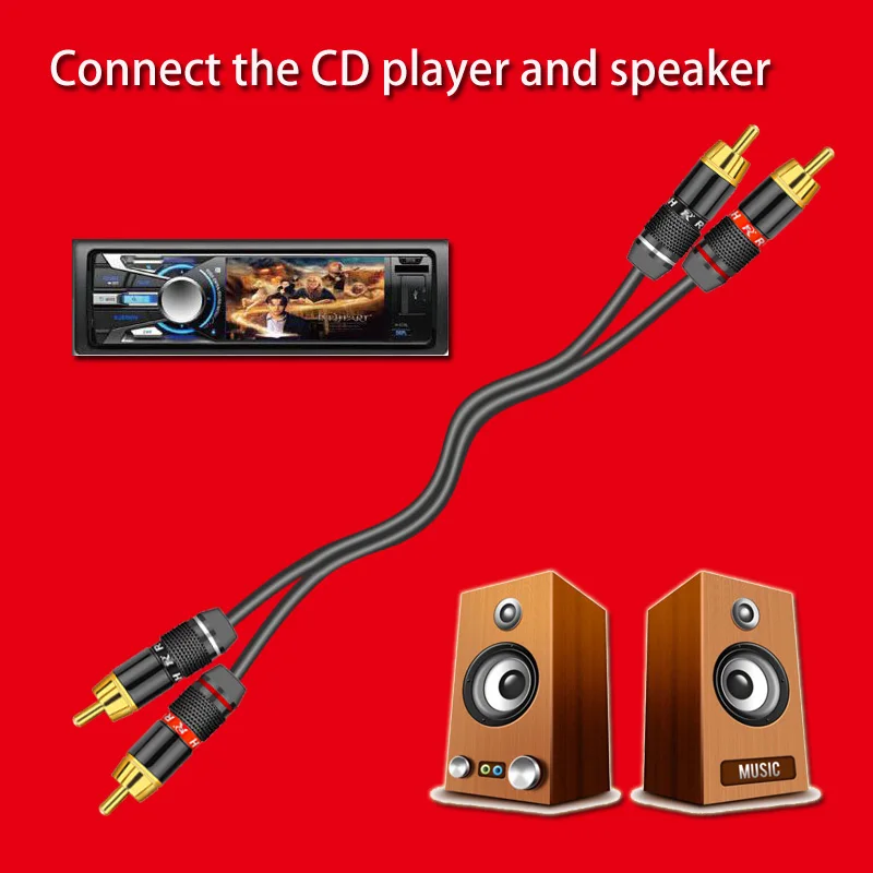 2 шт./1 пара разъём RCA с позолоченным покрытием|connector f|connector rcaconnector 6mm |