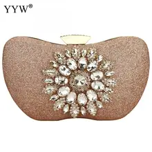 Серебристые вечерние сумки, клатчи, сумочки для женщин, мини клатч, сумочка со стразами и кристаллами, Женская сумочка, Pochette Femme