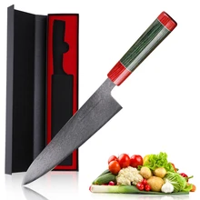 Японские Дамасские поварские ножи Mokithand, 8 дюймов, кухонный нож из высокоуглеродистой стали, профессиональный нож из нержавеющей стали для филе мяса и рыбы