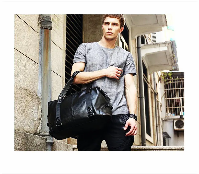 Горячая Распродажа, кожаные спортивные сумки для спортзала, высококачественные мужские Сумки из искусственной кожи для фитнеса, сумки на одно плечо, мужские сумки для экскурсий, багажа, сумки через плечо