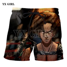 YX GIRL, летние женские/мужские шорты в стиле Харадзюку С 3D принтом, повседневные шорты с изображением животных, Megalo Box Junk Dog Joe, Прямая поставка