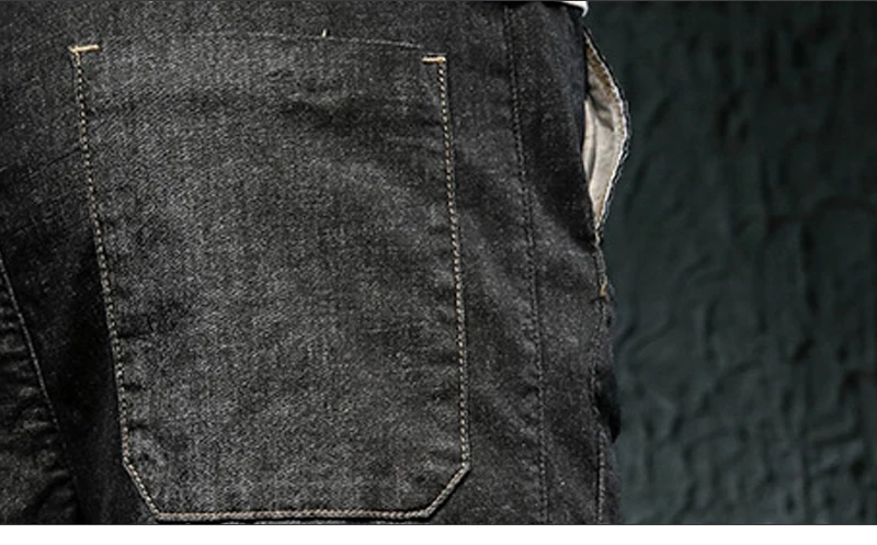 Knee Man Shorts Bermuda Jean Breeches Men  (17)