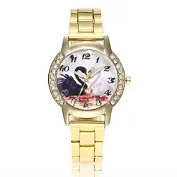 Женские золотые часы Для женщин известный кварцевые часы Для женщин тонкий Повседневное Лидер продаж Мода Звезды циферблат браслет дамы