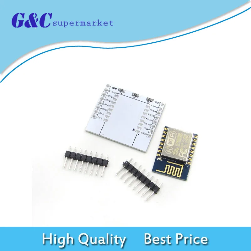 

ESP8266 ESP-12 Remote Serial Port WIFI Module with IO Adapter Plate Expansion Applies to ESP-07, ESP-08, ESP-12E