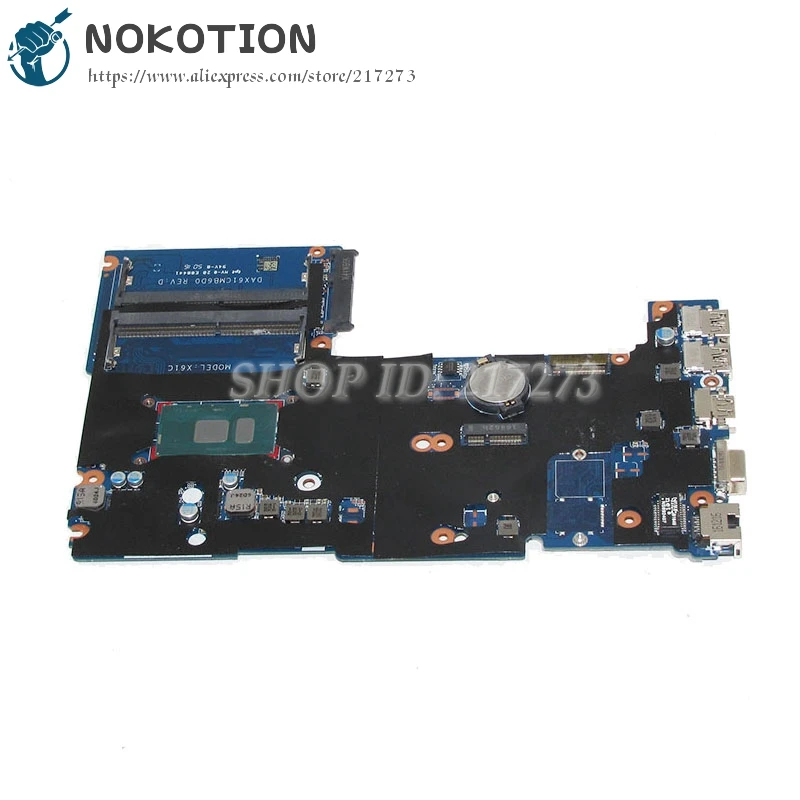 NOKOTION 826376-001 dax61cmb6d0 Тетрадь PC основной платы для HP ProBook 430 G3 440 G3 Материнская плата ноутбука sr2ev 3885u процессор