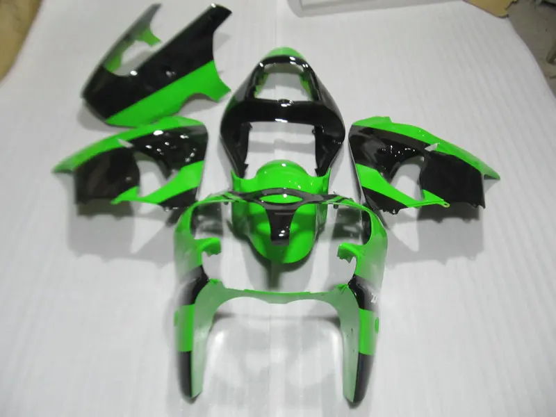 Набор обтекателей для KAWASAKI Ninja ZX9R 02 03 ZX 9R 2002 2003 zx9r ABS зеленый глянцевый черный + 7