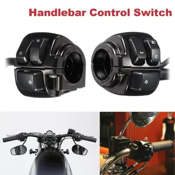 

2x Motorcycle 25mm/1"Handlebar Turn Signal Control Switches for Harley Sportster