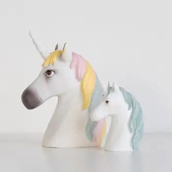 

Cute Unicorn Horse Statue Deer Decor Soft Unicorn Decor Sticker Toy Cake Baking Vase home Decor Wedding Party Christmas Gift hot