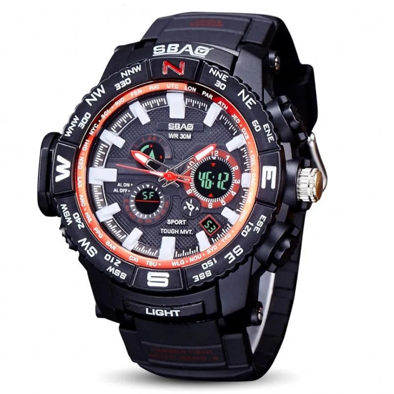 

Multifunctional Men Sports Watches Chronograph Waterproof Watch Men's Sports Digital Wristwatche Luminous Outdoor Calendar Watch