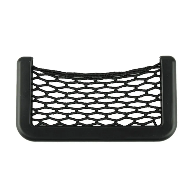 MOONBIFFY 15X8 см Автомобильная сумка с клейким козырьком сетчатый автомобильный Органайзер с карманами сетчатая удобная сумка для сотового телефона для автомобиля
