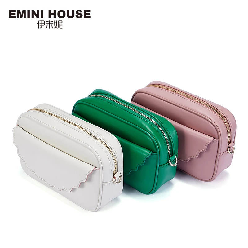 EMINI 3 في 1 الخصر حزم سبليت جلدية Crossbody حقائب للنساء حقيبة صدر للرجال حقيبة يد فاخرة حقائب النساء مصمم حقيبة كتف