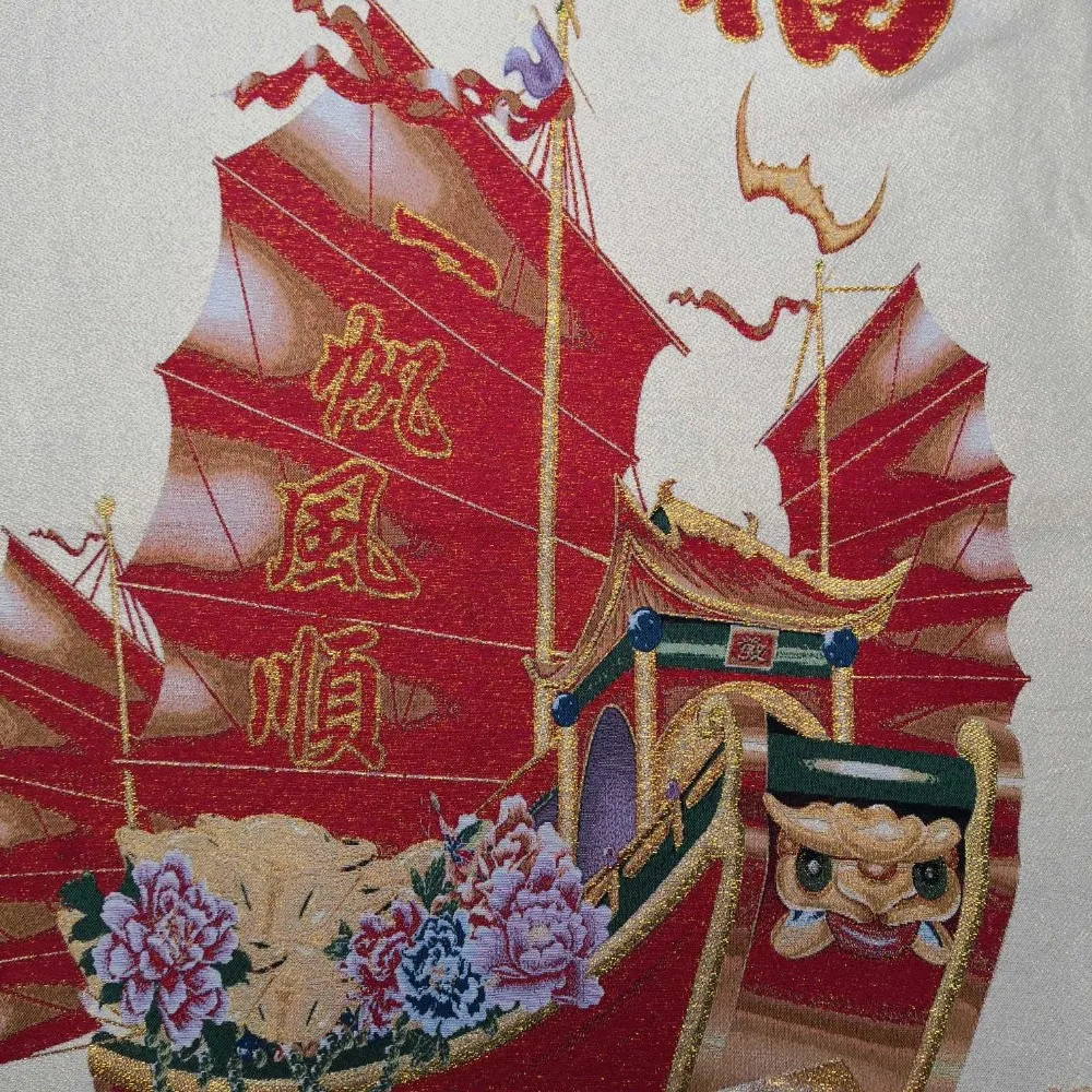 Китай старый Тибет шелк Thangka как висячая картина fengshui yifanfengshun 60x90m|Статуи и