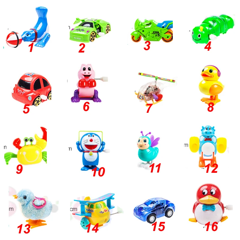 Wind up font b toy b font funny baby Zoo Baby carton design Running Clockwork Spring