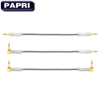 

PAPRI DIY Audio Cable PVC 99.99997% OCC Headphone Cables 3.5mm AUX Connector Male To Male 8 Cores Handmade Line