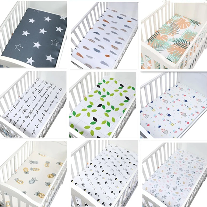 Baby Bed Sheet 100% Cotton Cartoon Soft Breathable Baby Bed Mattress Cover Crib Fitted Sheet Baby Bed Linens Newborn Cot Bedding Baby Bed Sheet 100% Cotton Cartoon Soft Breathable Baby Bed Mattress Cover Crib Fitted Sheet Baby Bed Linens Newborn Cot Bedding