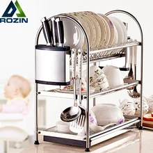 Deck Mount stainless steel Kitchen Shelf Hanger Organizer Hook Knife Pan Rack 3 Layers