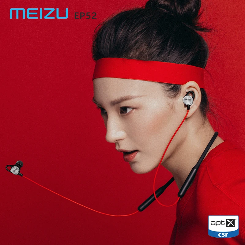 Meizu ep52 Спорт наушники беспроводные Bluetooth вкладыши IPX5 водонепроницаемый aptX с
