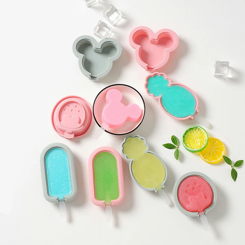 

Homemade Popsicle Mold Silicone Ice Cream Molds 12 Types Ice lolly Moulds Freezer Ice Cream Bar Molds Maker With Popsicle Sticks