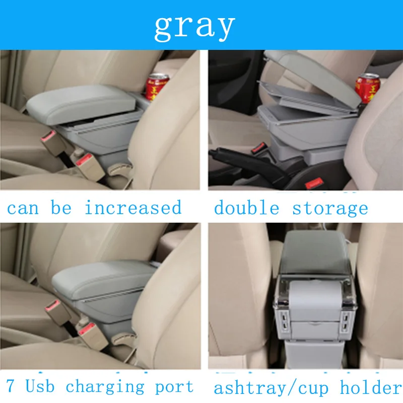 Car Multi-function Modified Central Armrest Box For Honda Civic 2006-2011 Accord Fit City CRV Volvo S60 XC90 V40 V70 V50 V60