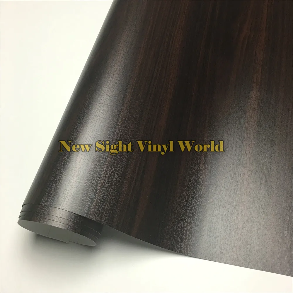 Ebony Wood Textured Grain Vinyl Decal Film Sticker For Floor Furniture